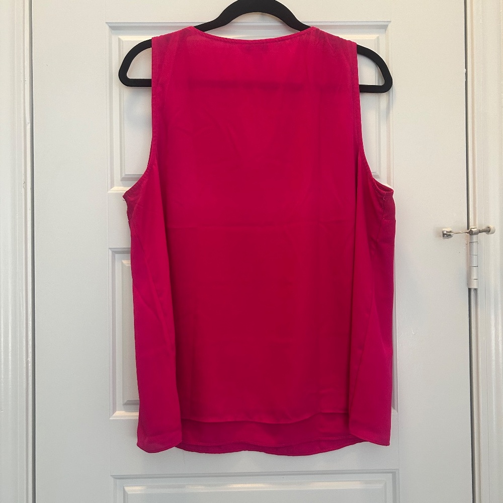 Nine West XL Magenta Sleeveless Top - Picture 2 of 3